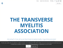 Tablet Screenshot of myelitis.org